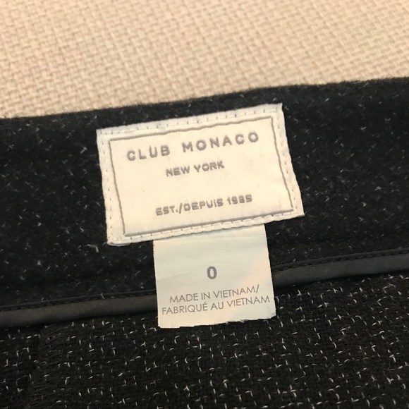 Club Monaco: Cropped Black Tweed Dress Pants - Picture 6 of 6
